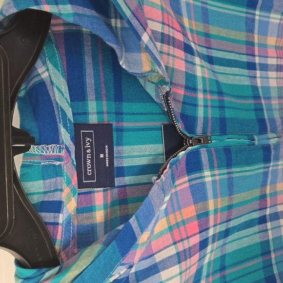 Crown & Ivy long sleeve hoodie shirt - Picture 4 of 9